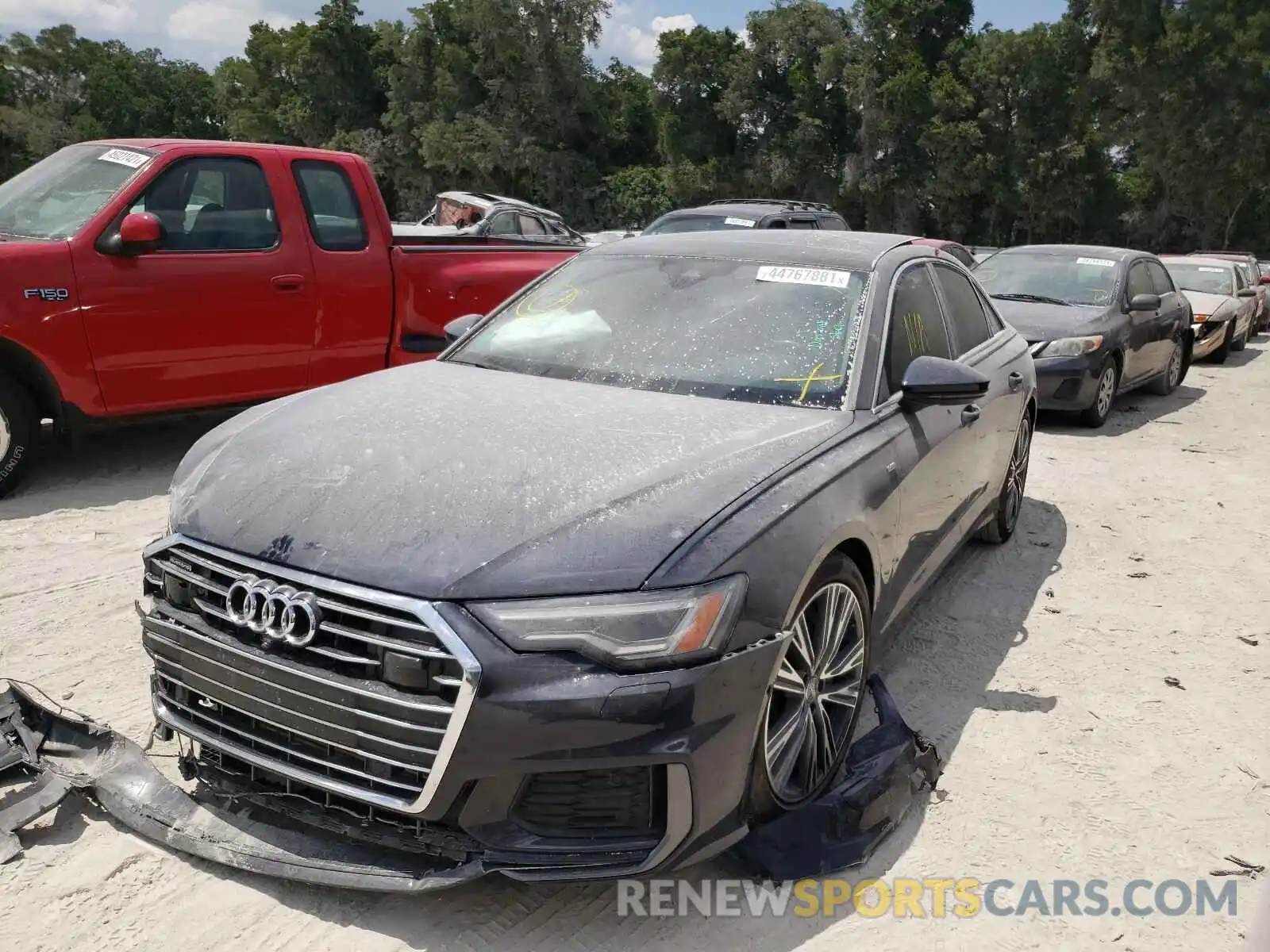 2 Photograph of a damaged car WAUL2AF24KN088138 AUDI A6 2019