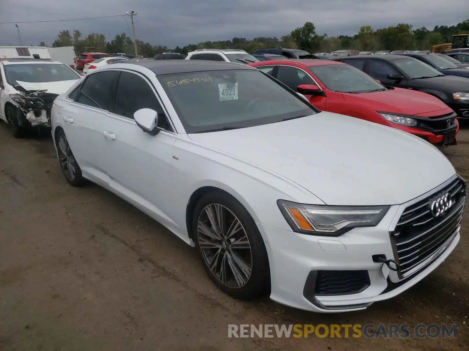 1 Photograph of a damaged car WAUL2AF25KN068349 AUDI A6 2019