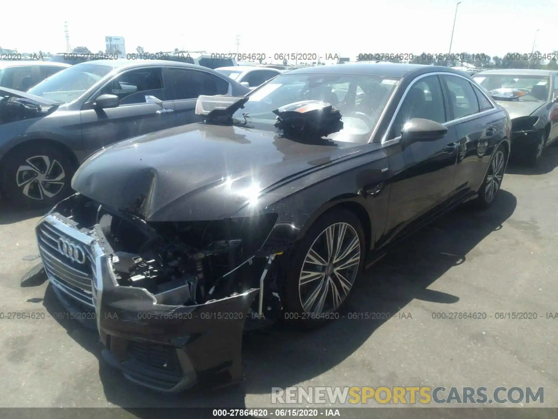 2 Photograph of a damaged car WAUL2AF25KN080677 AUDI A6 2019