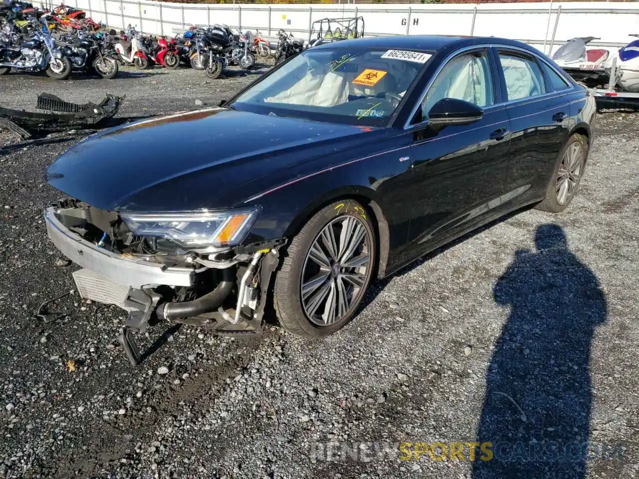 2 Photograph of a damaged car WAUL2AF26KN091865 AUDI A6 2019