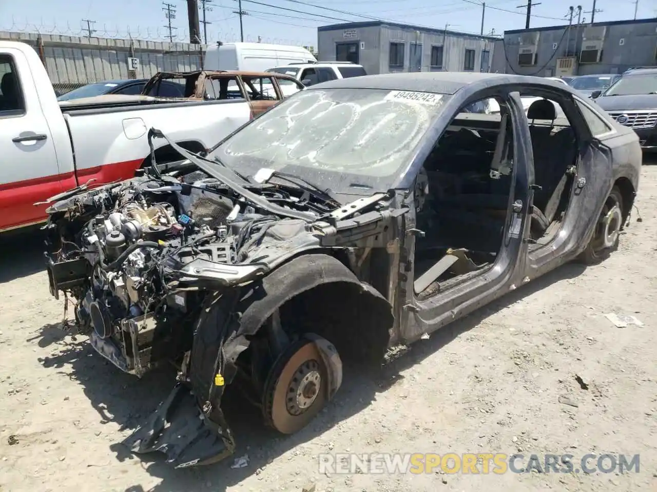 2 Photograph of a damaged car WAUL2AF26KN093888 AUDI A6 2019