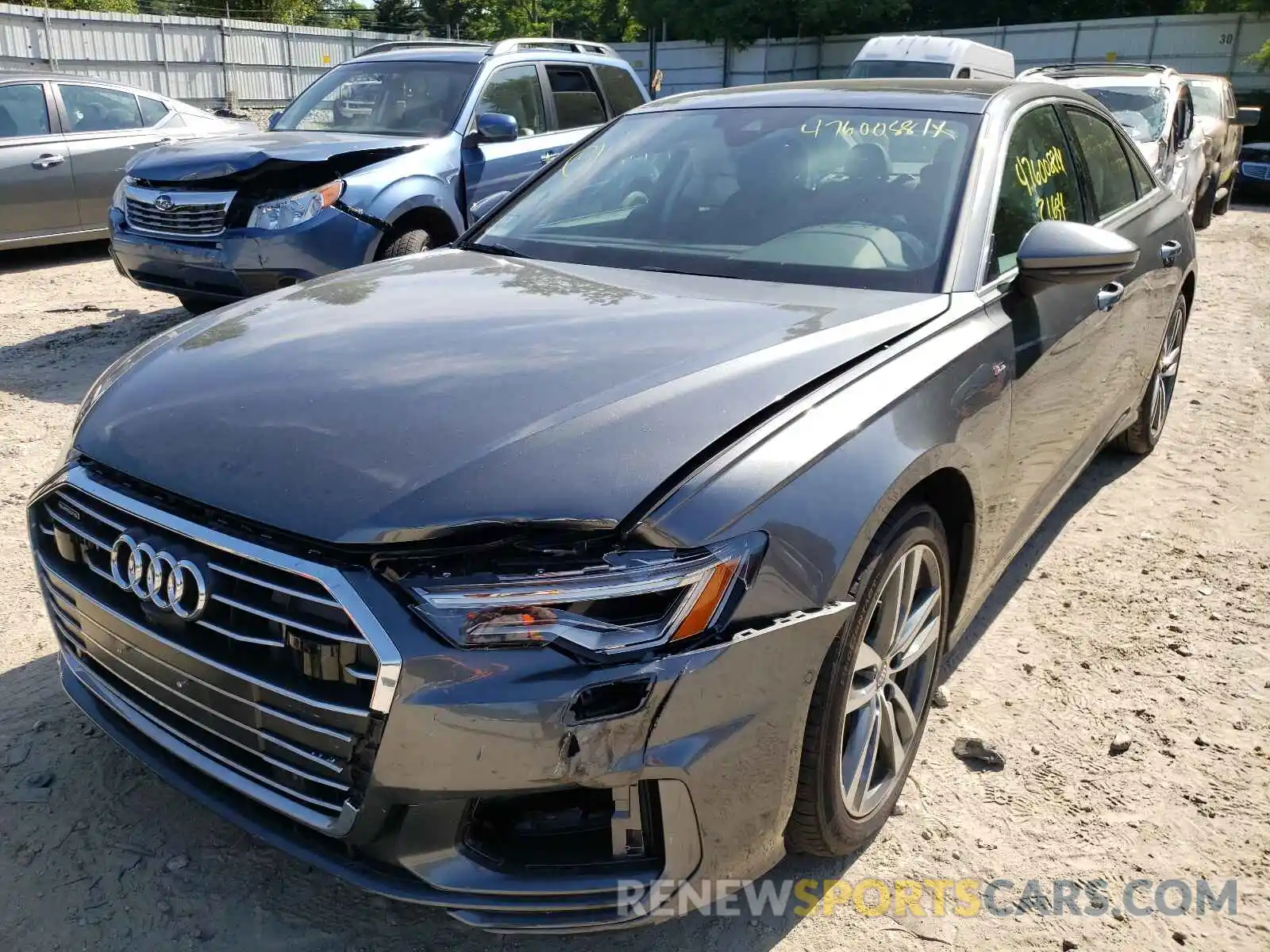 2 Photograph of a damaged car WAUL2AF26KN115100 AUDI A6 2019