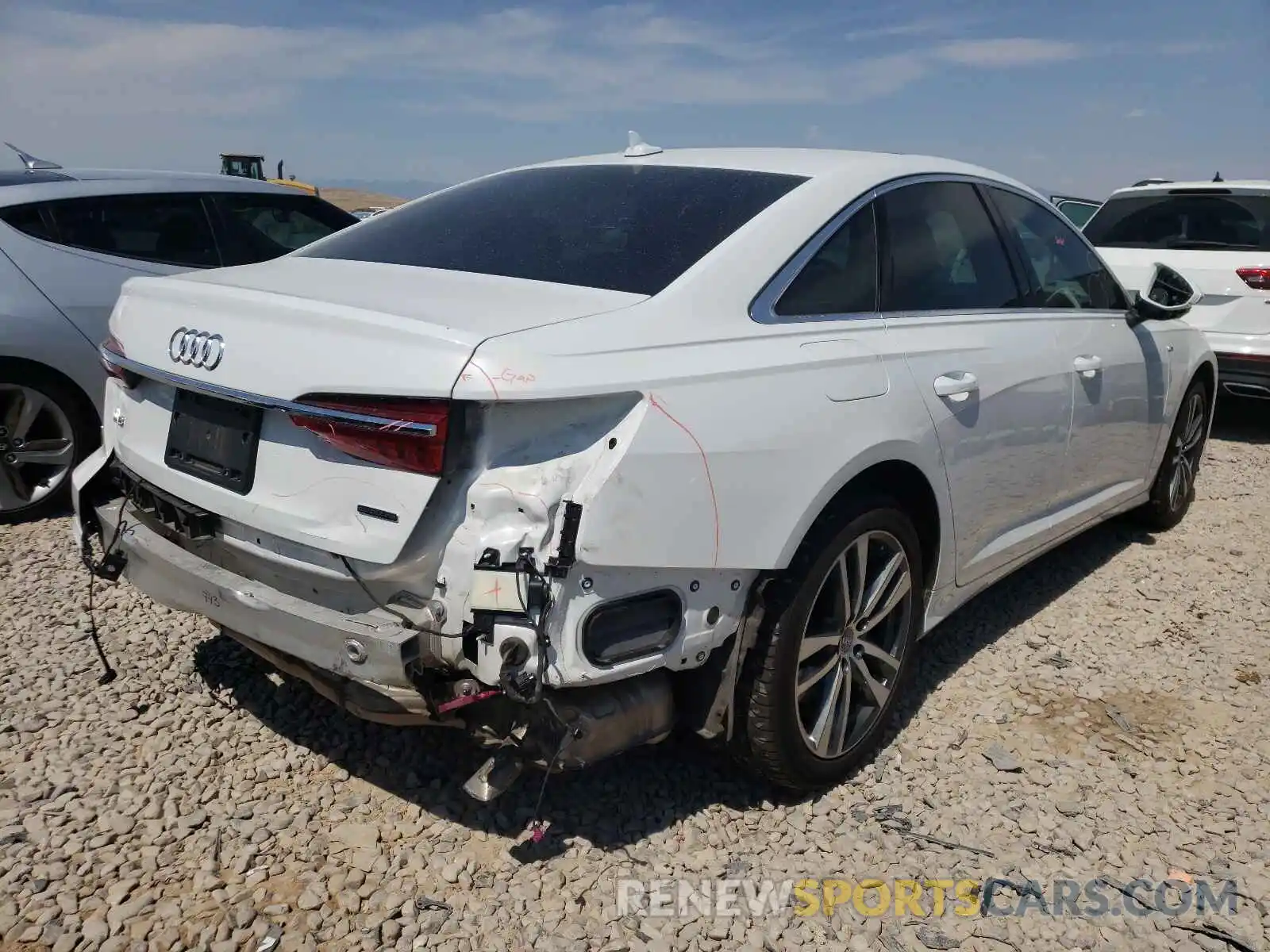 4 Photograph of a damaged car WAUL2AF26KN118868 AUDI A6 2019