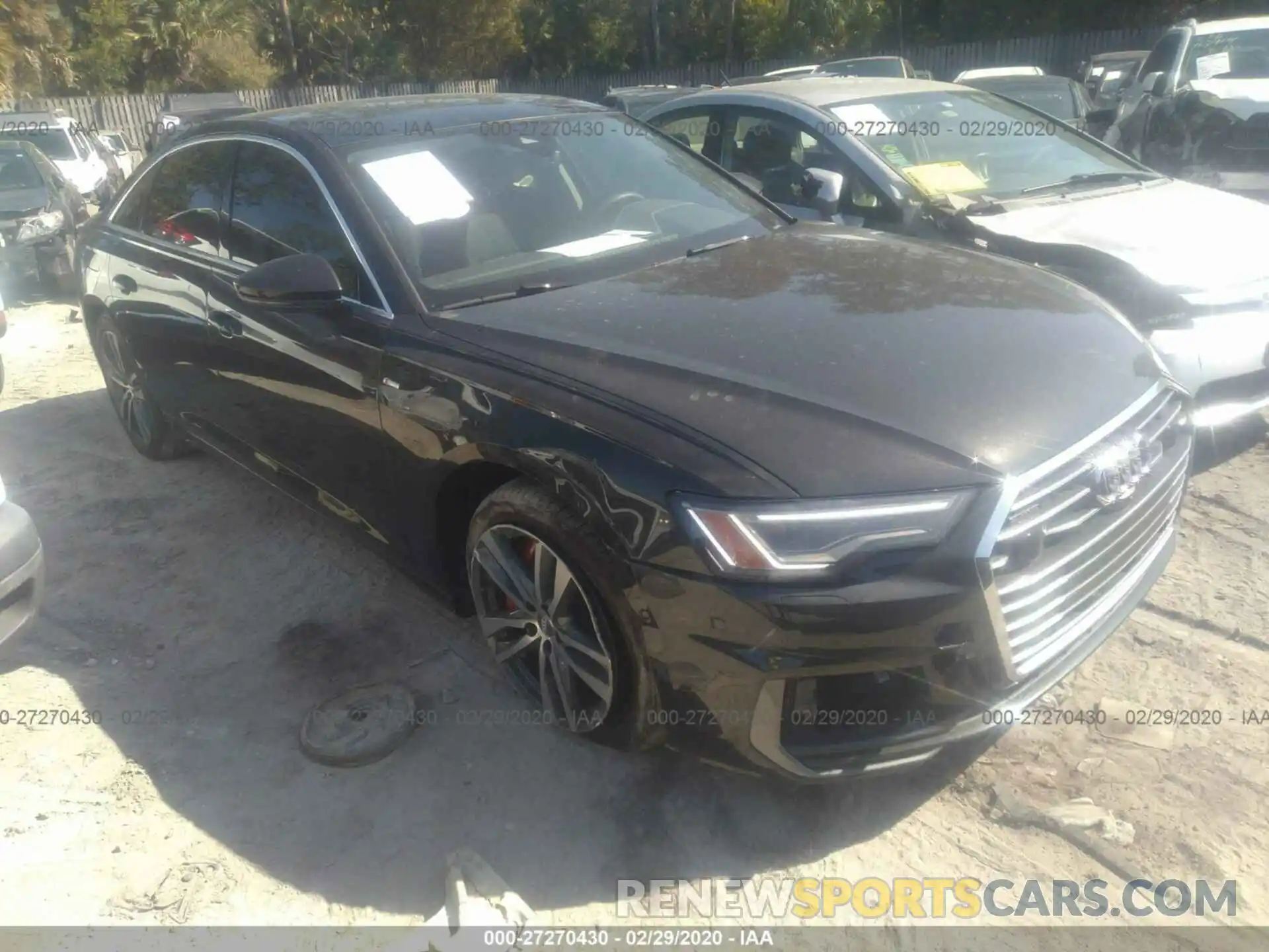 1 Фотография поврежденного автомобиля WAUL2AF27KN055389 AUDI A6 2019