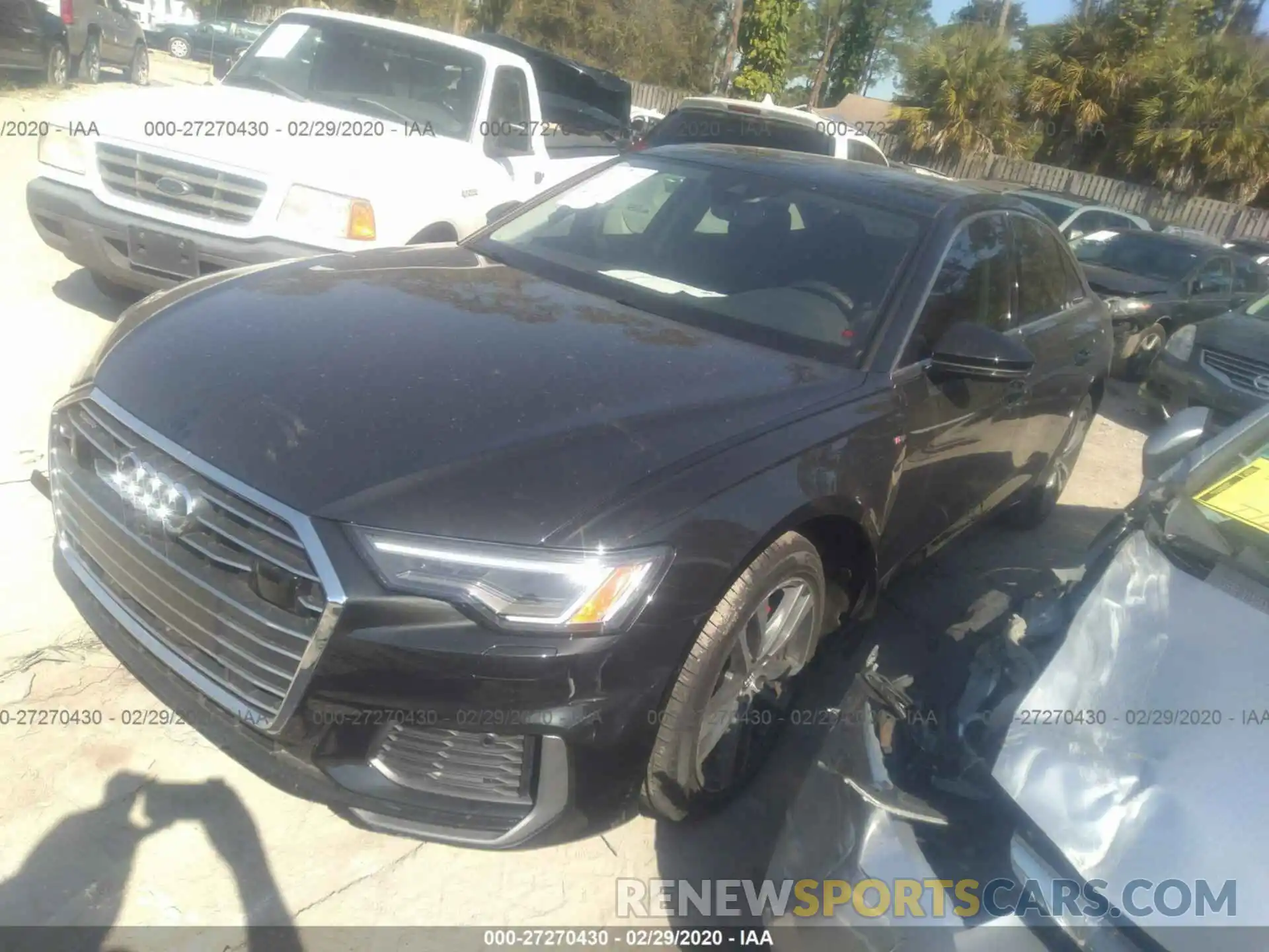 2 Photograph of a damaged car WAUL2AF27KN055389 AUDI A6 2019