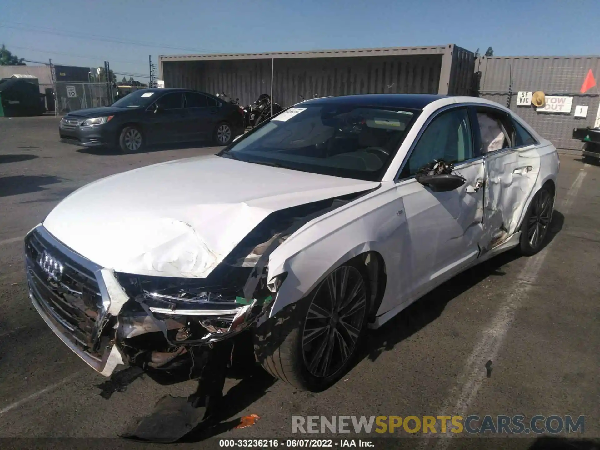 2 Photograph of a damaged car WAUL2AF27KN057482 AUDI A6 2019