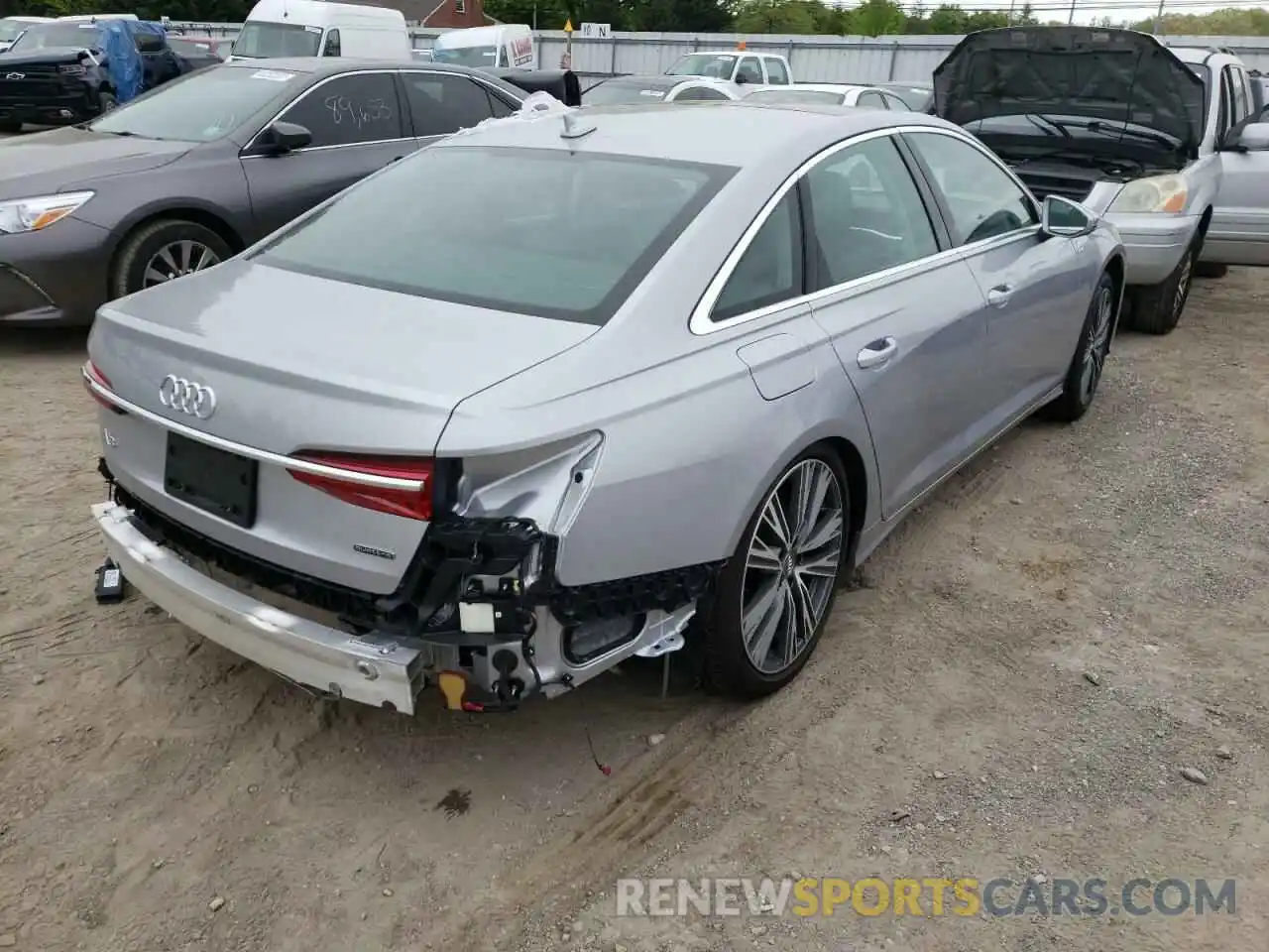 4 Photograph of a damaged car WAUL2AF27KN093687 AUDI A6 2019