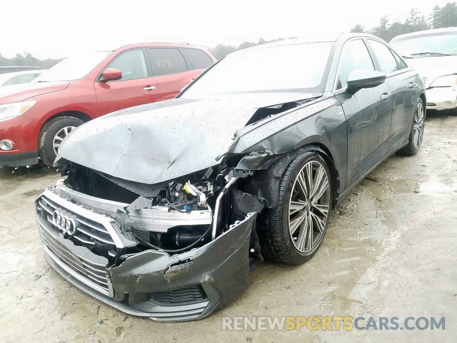 2 Photograph of a damaged car WAUL2AF27KN110925 AUDI A6 2019