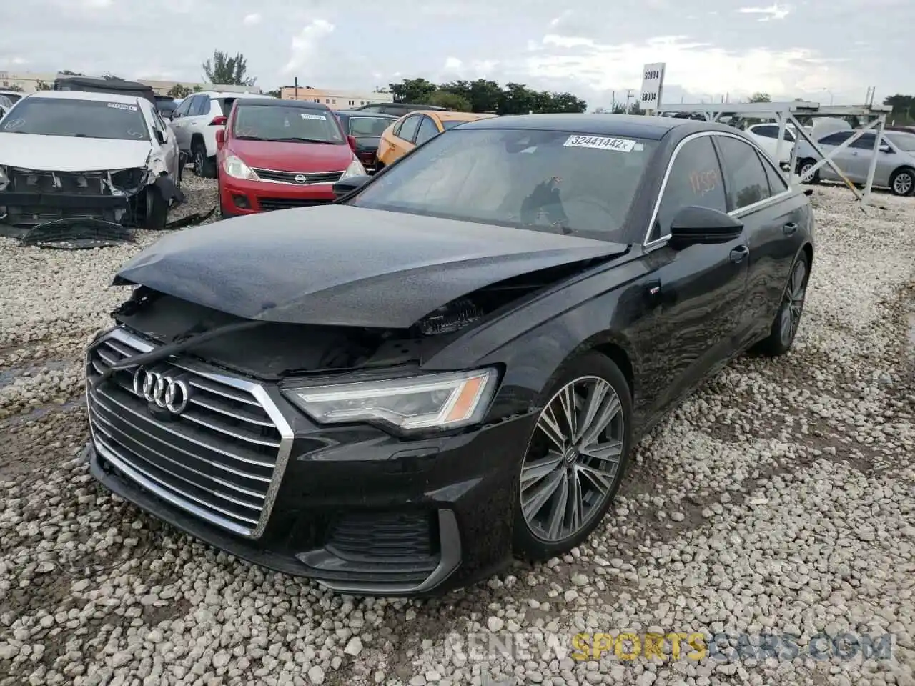 2 Photograph of a damaged car WAUL2AF28KN066093 AUDI A6 2019