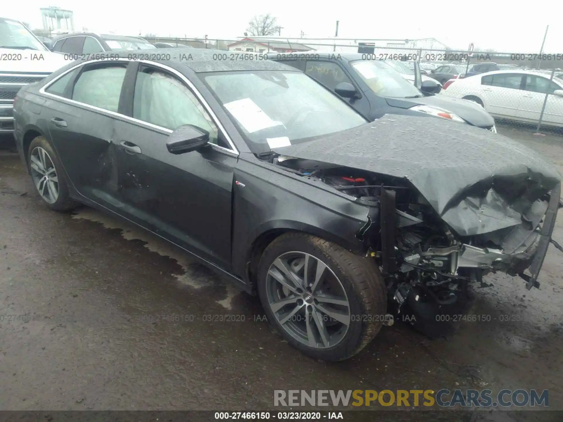 1 Photograph of a damaged car WAUL2AF28KN104986 AUDI A6 2019