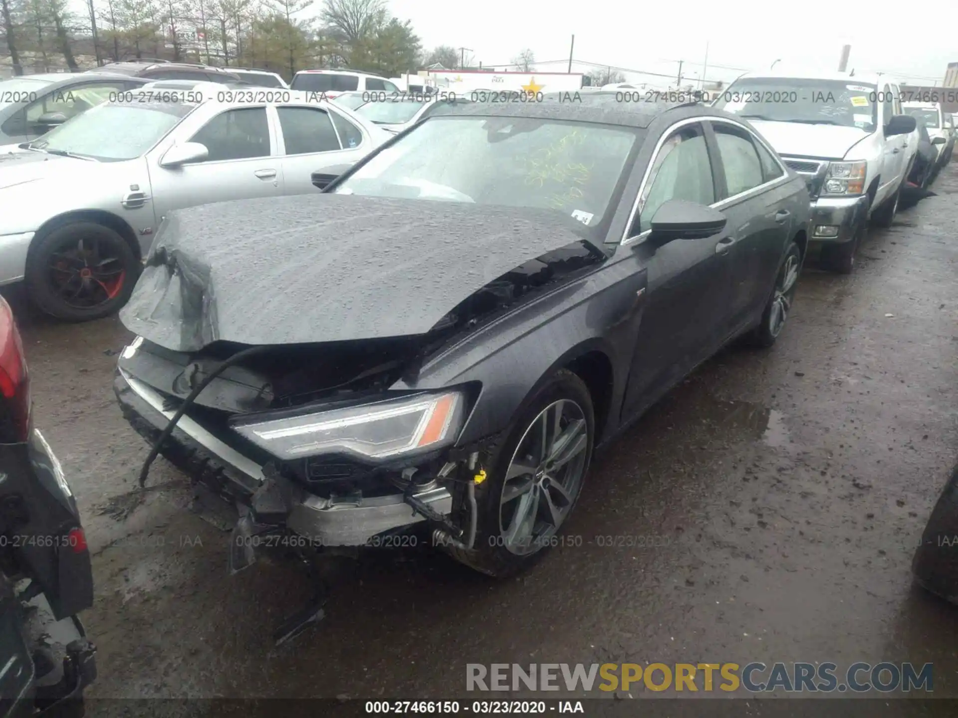 2 Photograph of a damaged car WAUL2AF28KN104986 AUDI A6 2019