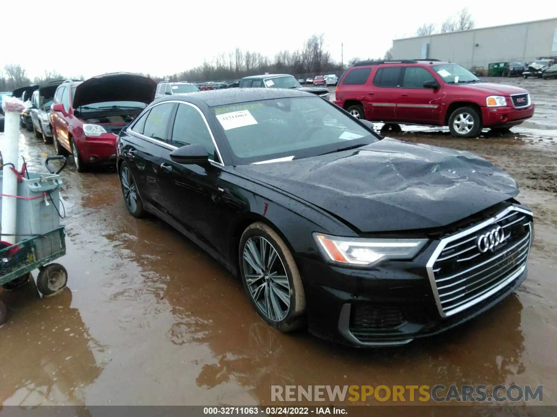 1 Photograph of a damaged car WAUL2AF29KN016884 AUDI A6 2019