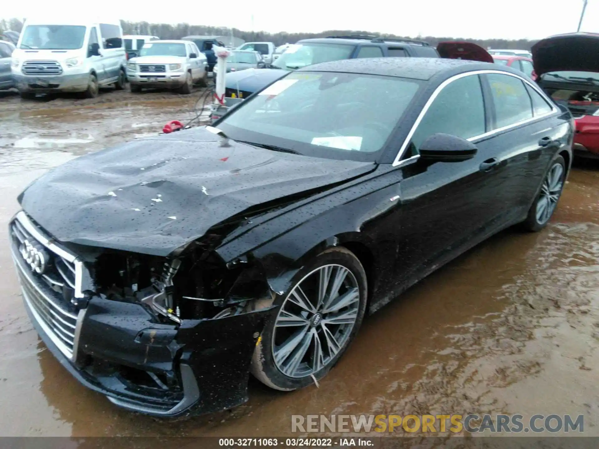 2 Photograph of a damaged car WAUL2AF29KN016884 AUDI A6 2019