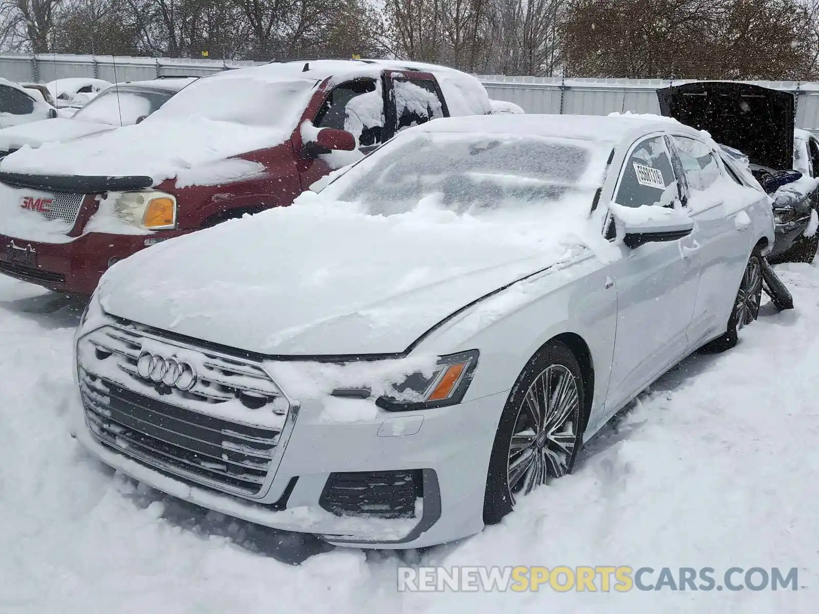 2 Photograph of a damaged car WAUL2AF29KN026394 AUDI A6 2019