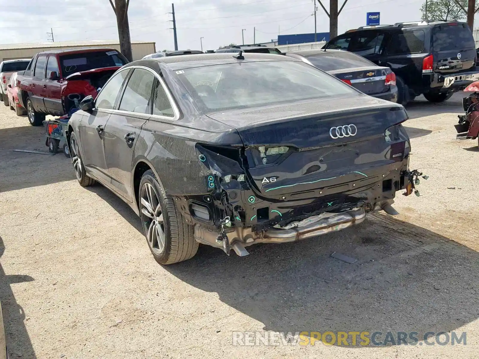 3 Photograph of a damaged car WAUL2AF29KN050467 AUDI A6 2019