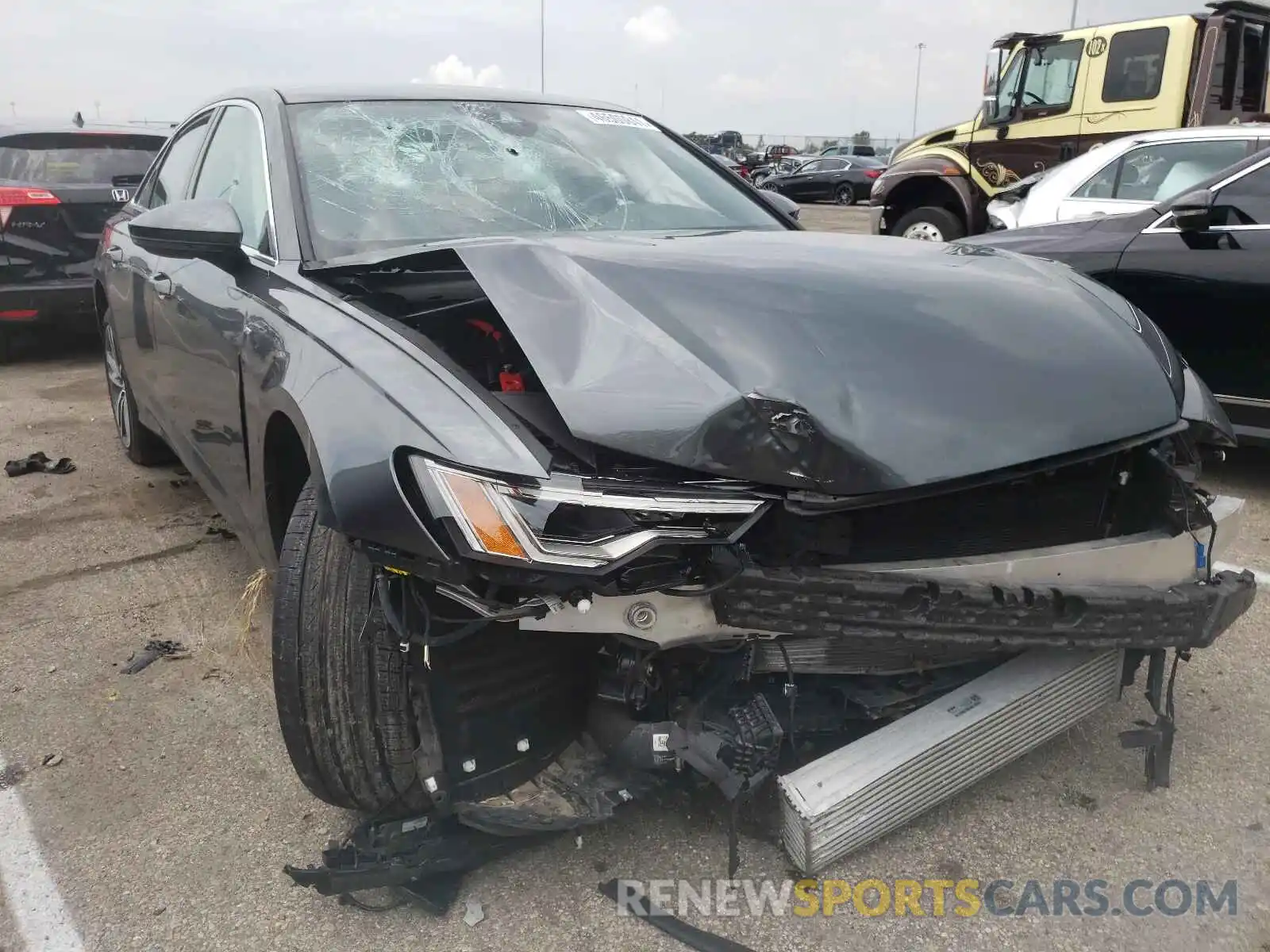 1 Photograph of a damaged car WAUL2AF29KN064269 AUDI A6 2019