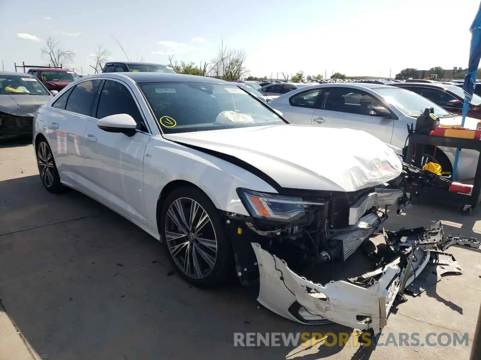 1 Photograph of a damaged car WAUL2AF29KN069343 AUDI A6 2019