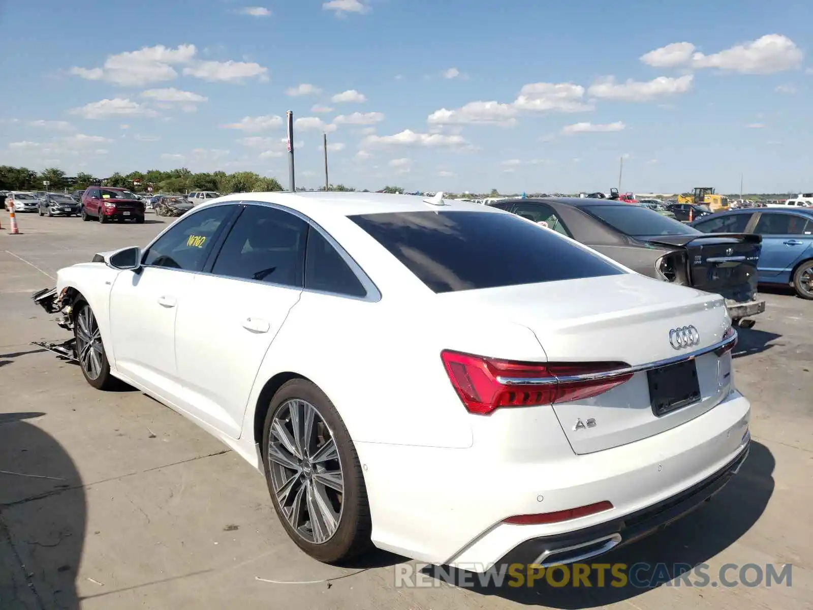 3 Фотография поврежденного автомобиля WAUL2AF29KN069343 AUDI A6 2019