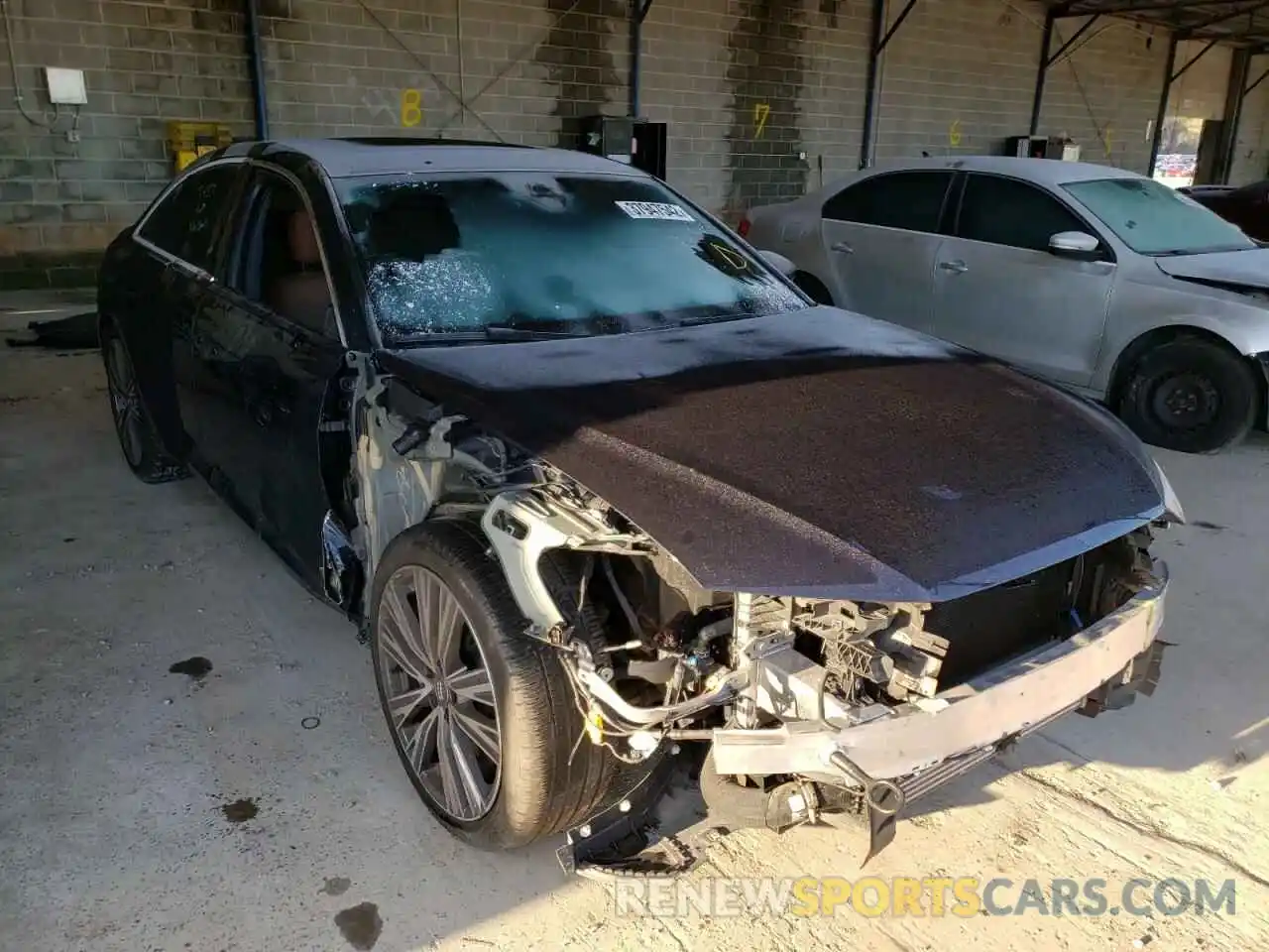 1 Photograph of a damaged car WAUL2AF29KN071545 AUDI A6 2019