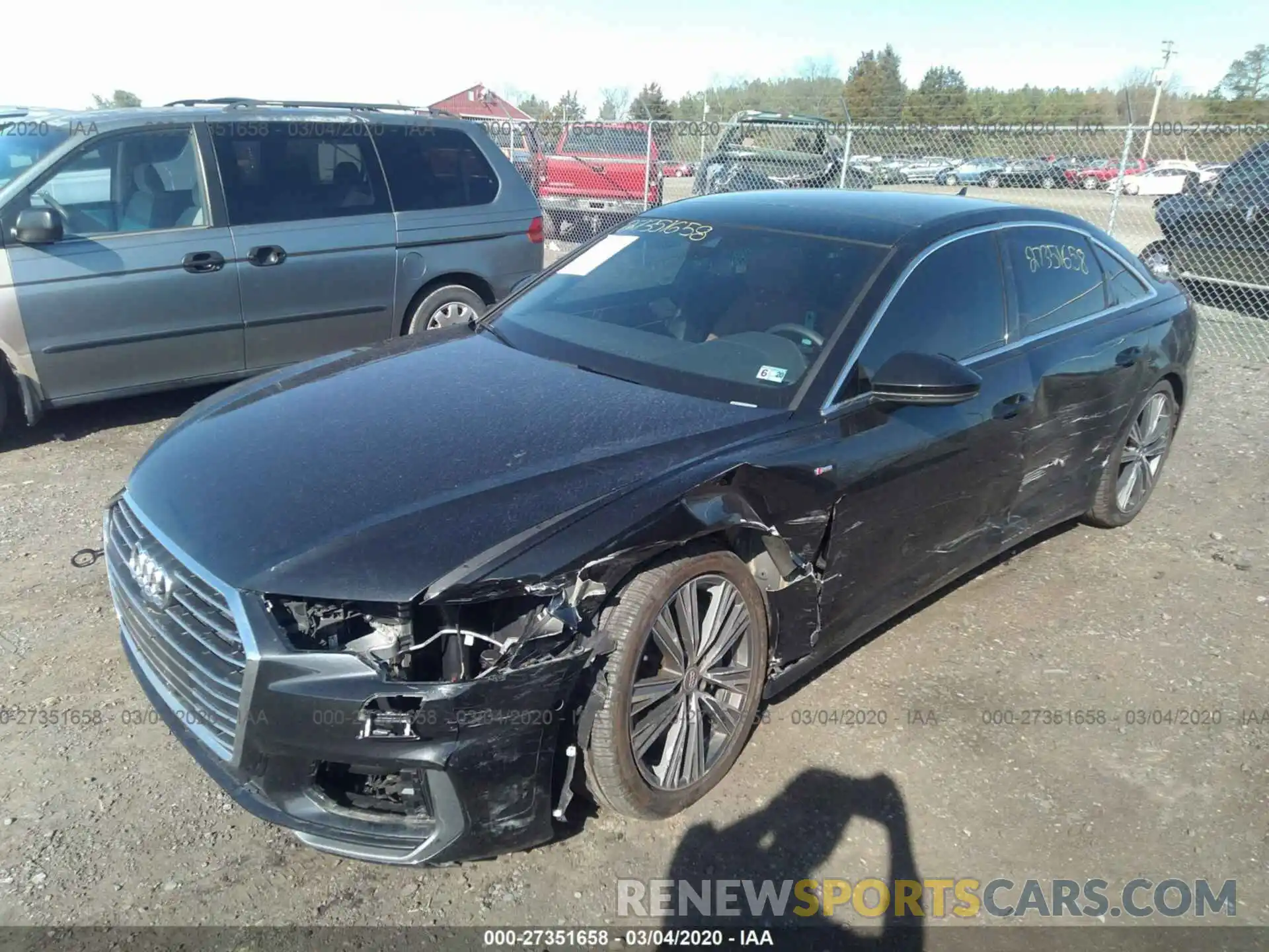 2 Photograph of a damaged car WAUL2AF29KN089351 AUDI A6 2019