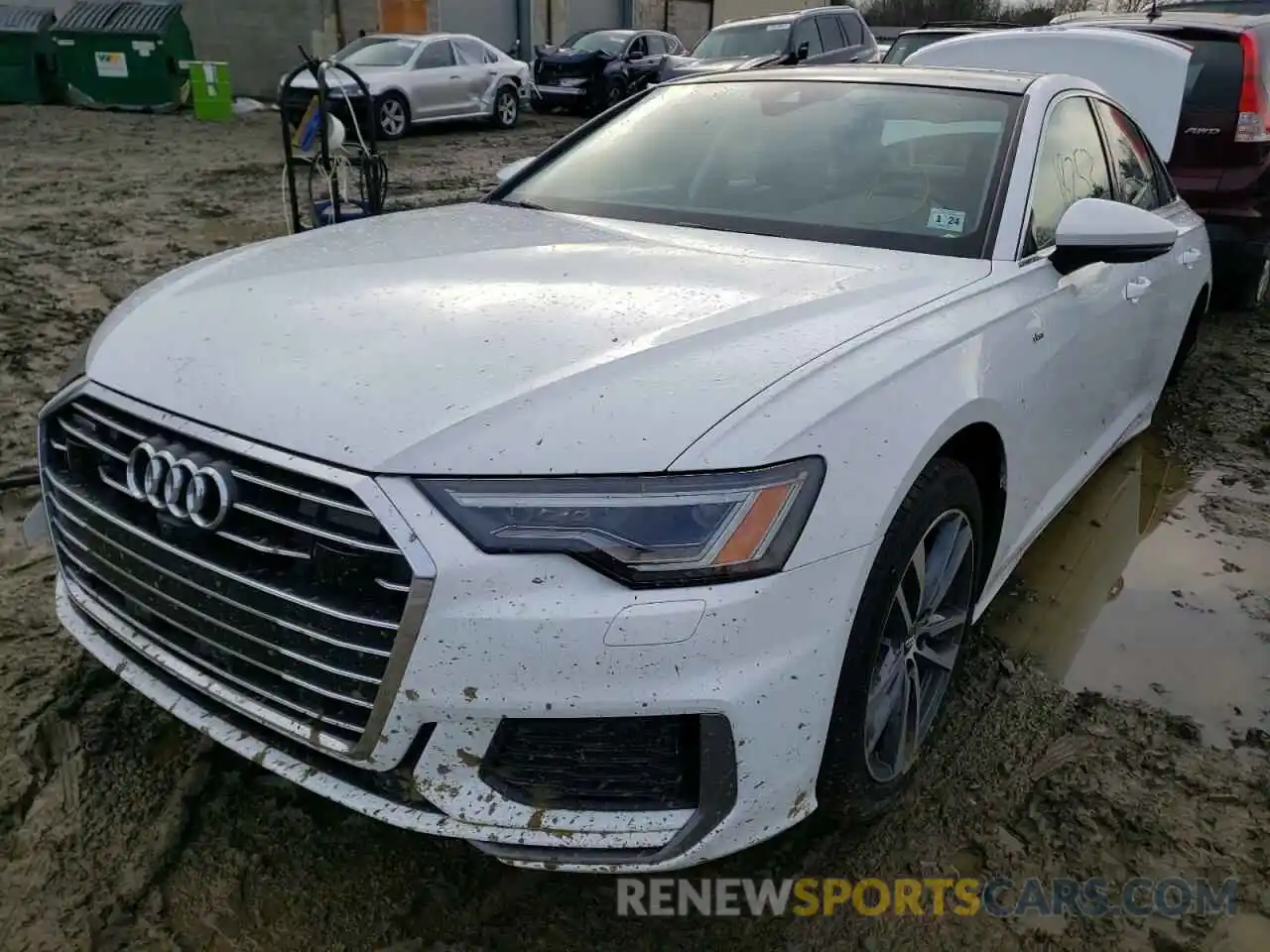 2 Photograph of a damaged car WAUL2AF2XKN054818 AUDI A6 2019