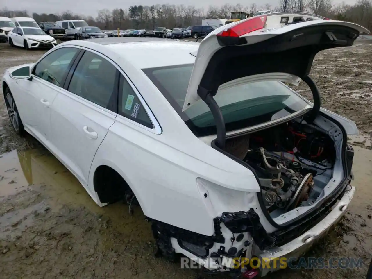 3 Photograph of a damaged car WAUL2AF2XKN054818 AUDI A6 2019