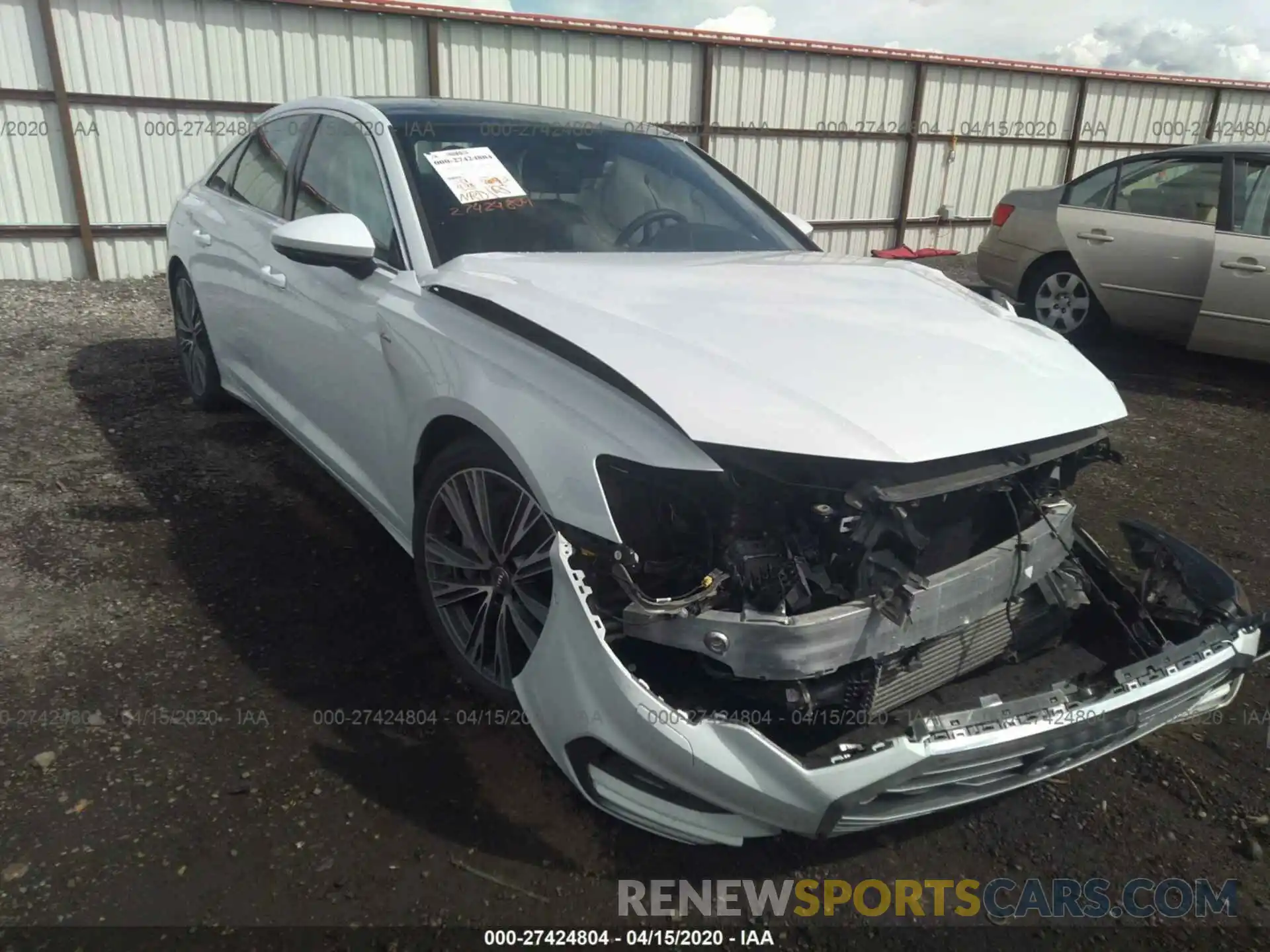 1 Photograph of a damaged car WAUL2BF22KN078293 AUDI A6 2019