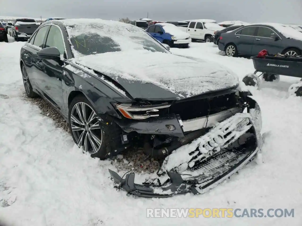 1 Photograph of a damaged car WAUL2BF26KN096277 AUDI A6 2019