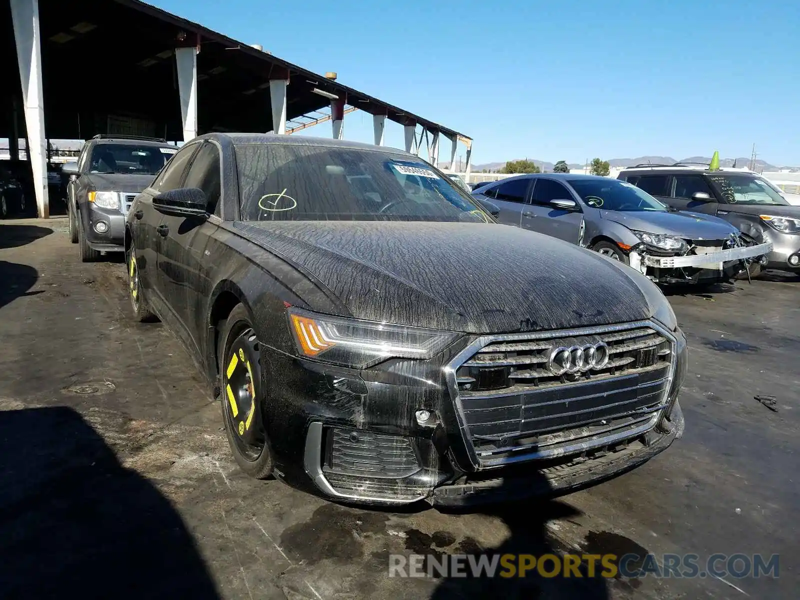 1 Photograph of a damaged car WAUM2AF20KN035926 AUDI A6 2019