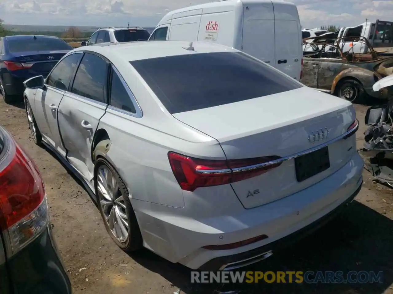 3 Photograph of a damaged car WAUM2AF20KN041354 AUDI A6 2019