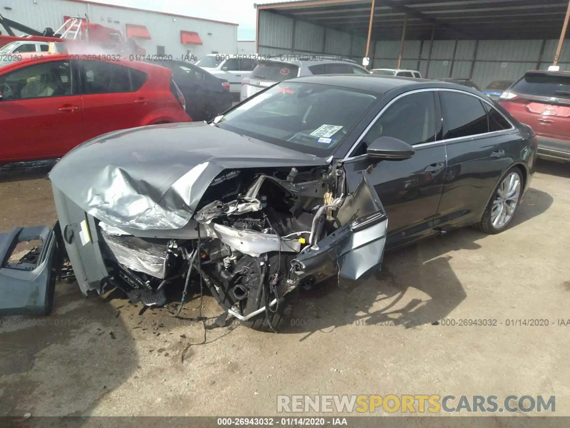 2 Photograph of a damaged car WAUM2AF21KN041802 AUDI A6 2019