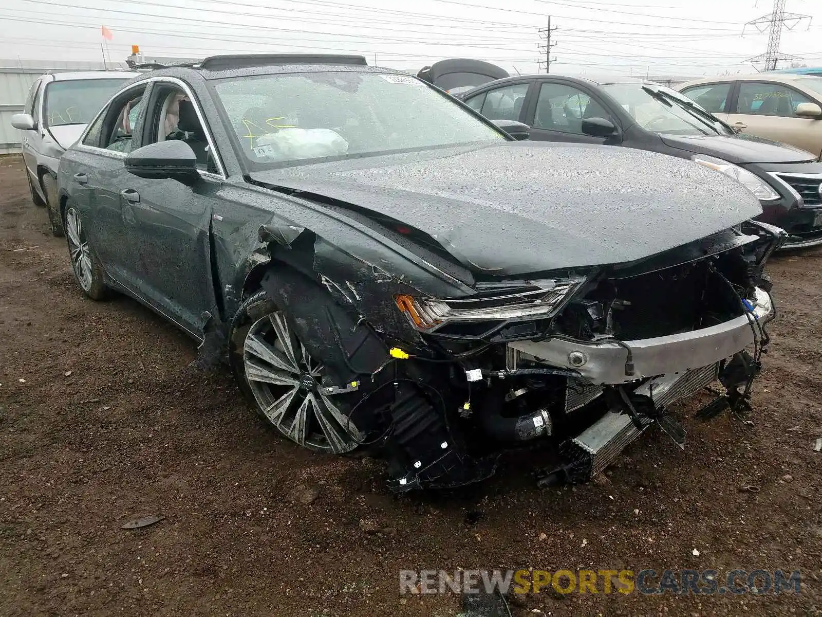 1 Photograph of a damaged car WAUM2AF21KN052363 AUDI A6 2019