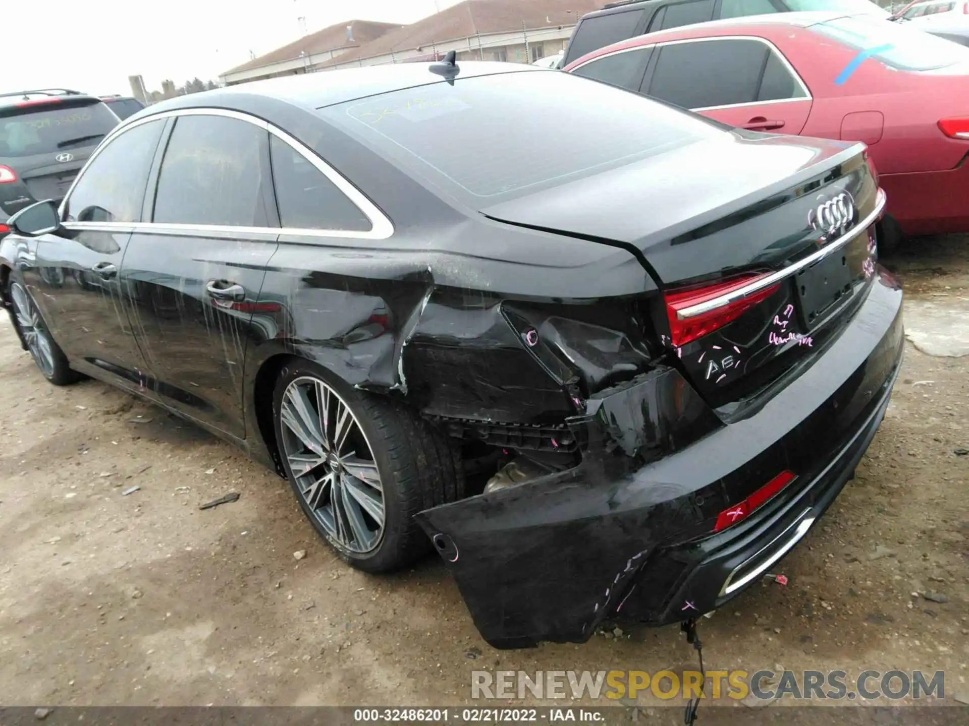 3 Photograph of a damaged car WAUM2AF22KN100338 AUDI A6 2019