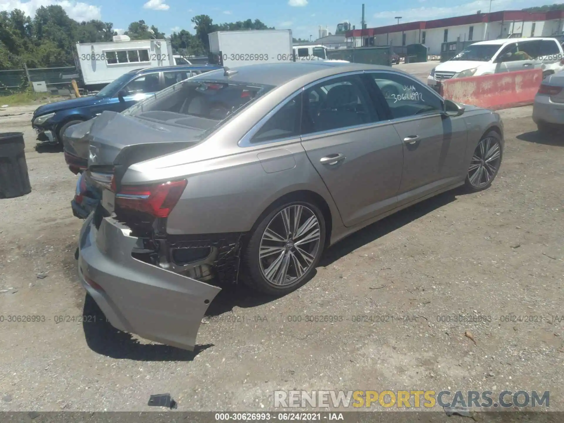 4 Photograph of a damaged car WAUM2AF22KN100954 AUDI A6 2019