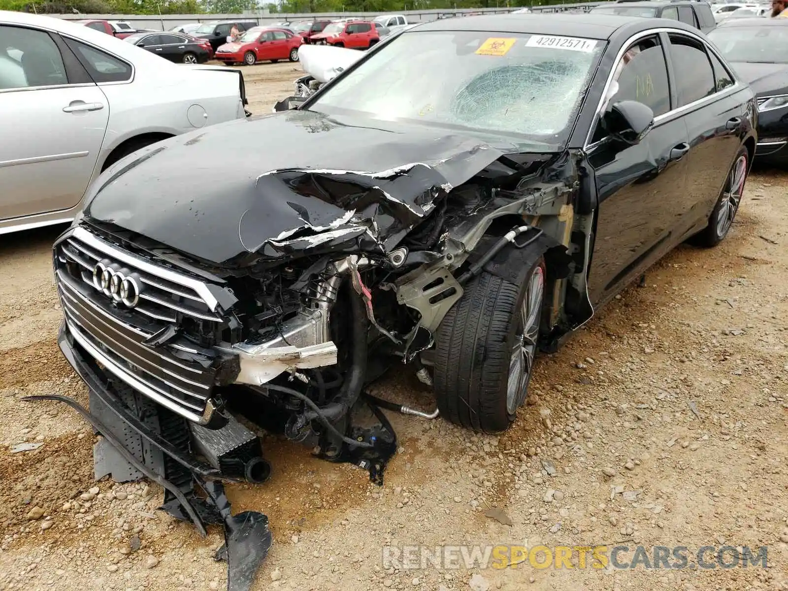 2 Photograph of a damaged car WAUM2AF23KN091455 AUDI A6 2019