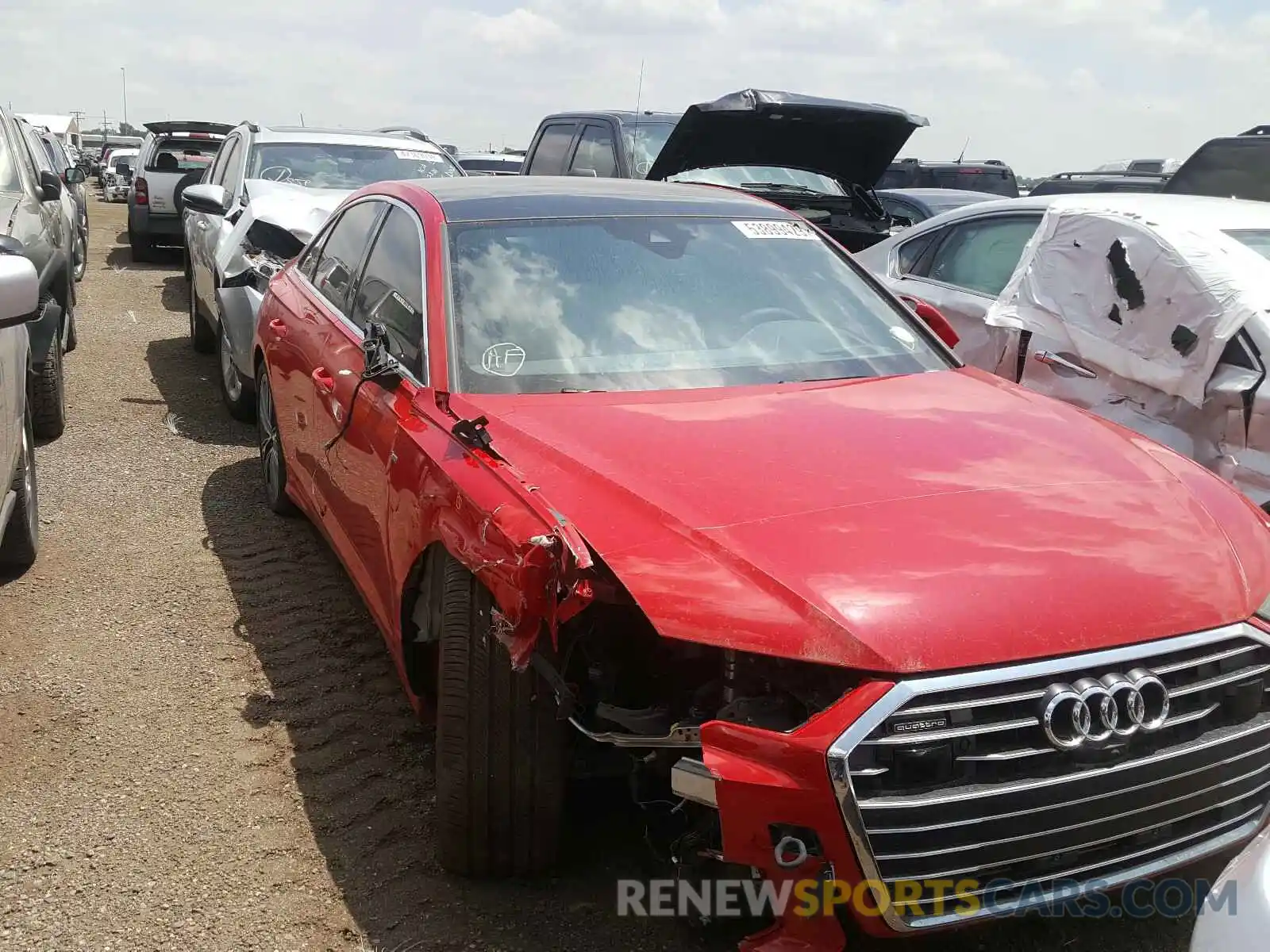 1 Photograph of a damaged car WAUM2AF24KN072865 AUDI A6 2019