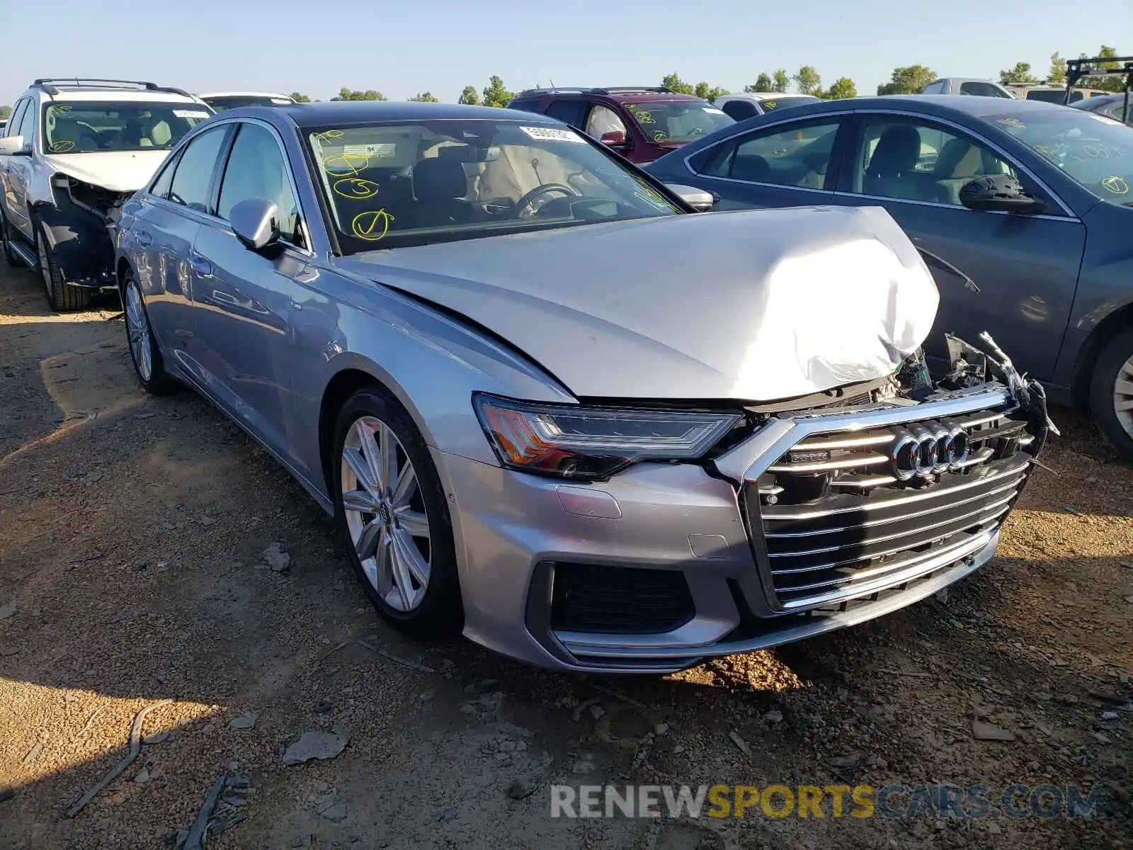 1 Photograph of a damaged car WAUM2AF25KN037641 AUDI A6 2019