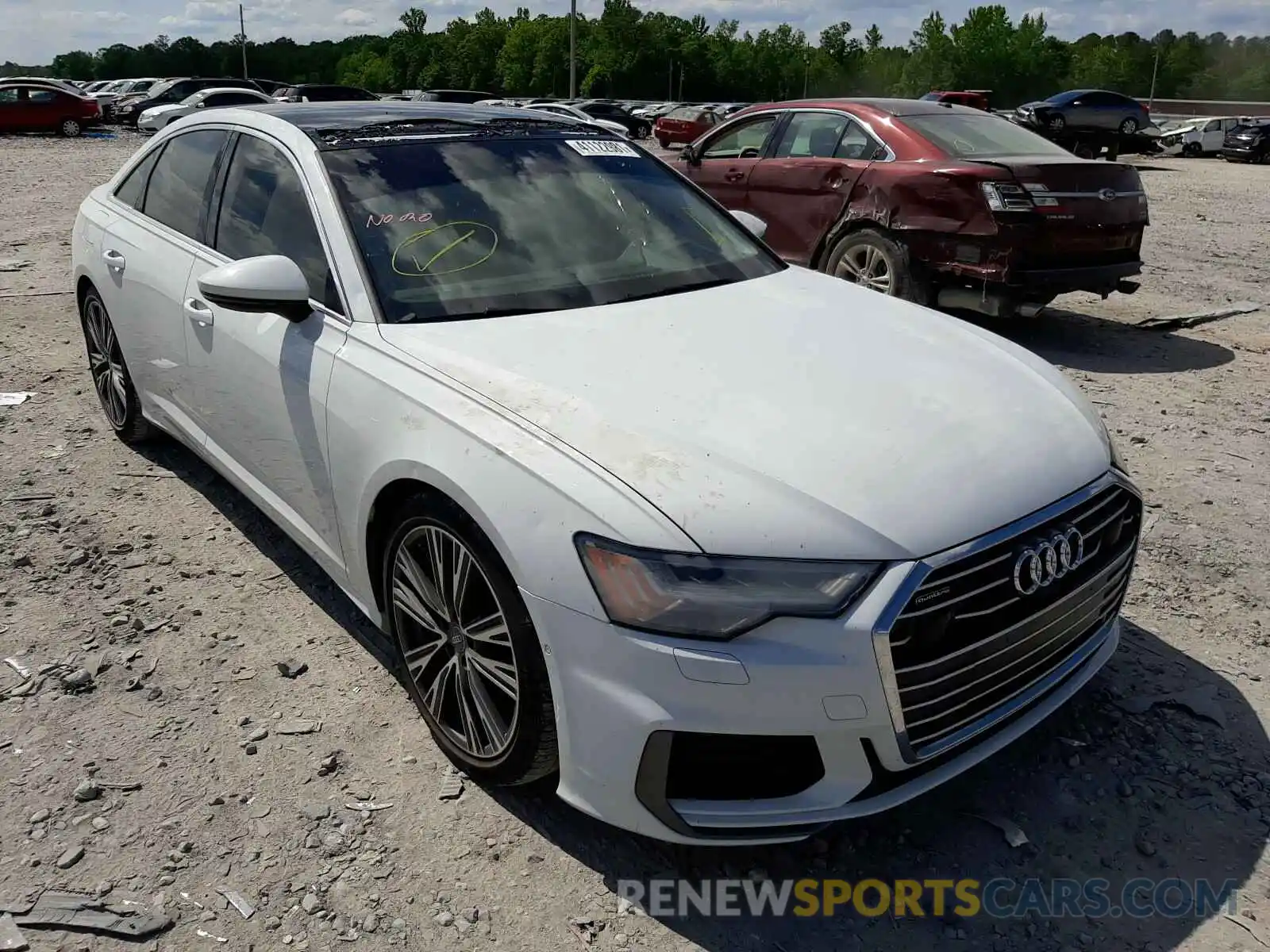 1 Photograph of a damaged car WAUM2AF25KN075094 AUDI A6 2019