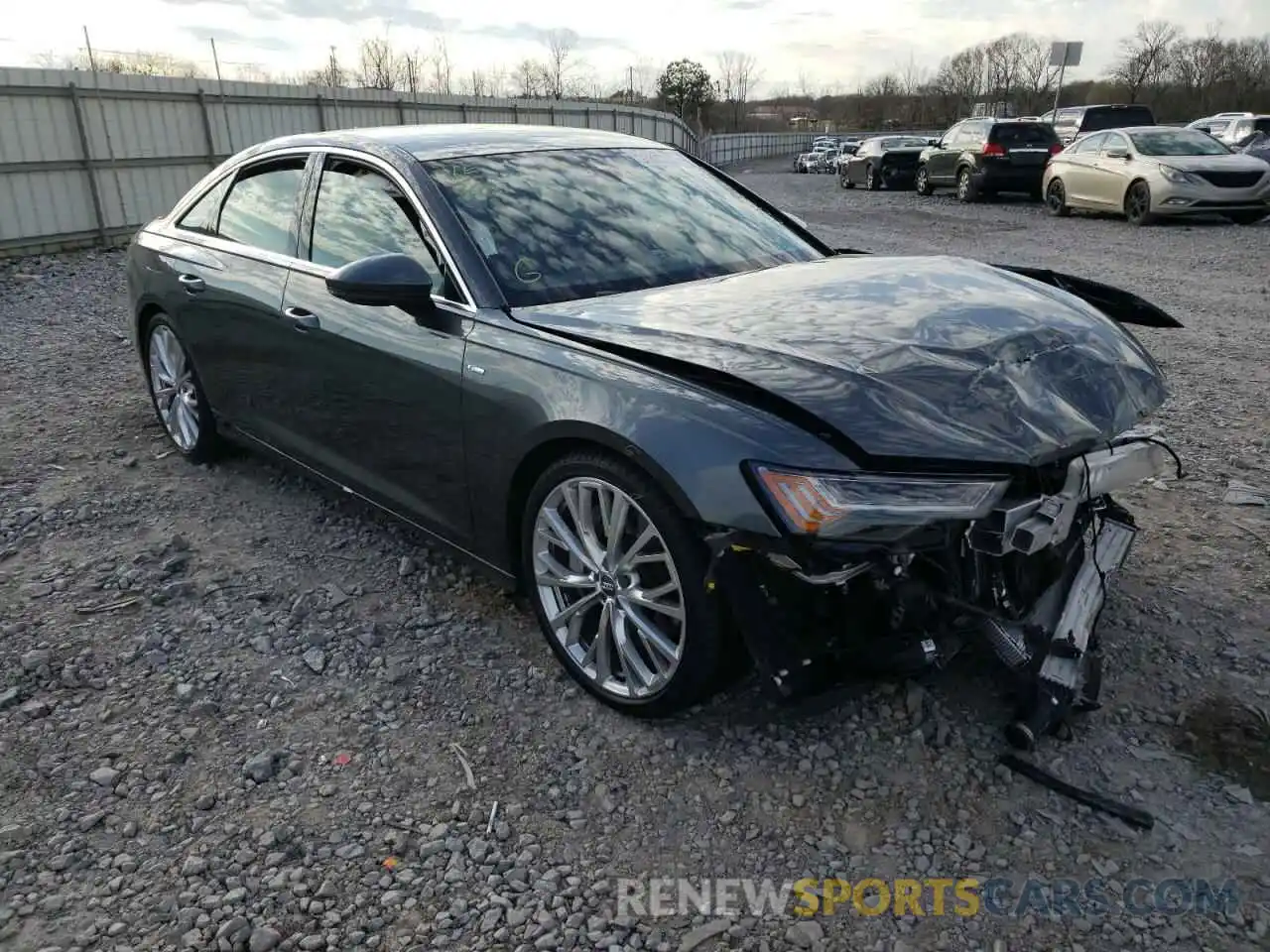 1 Photograph of a damaged car WAUM2AF27KN104871 AUDI A6 2019