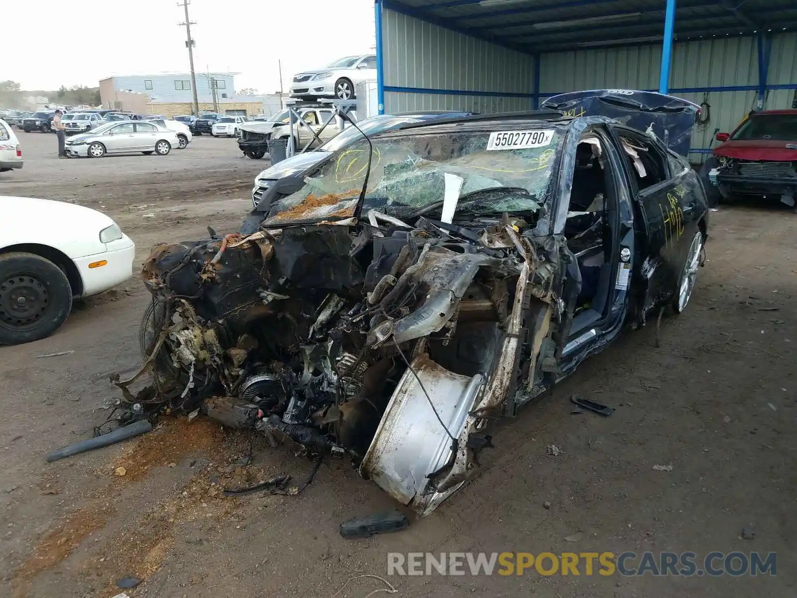 2 Photograph of a damaged car WAUM2AF28KN023796 AUDI A6 2019