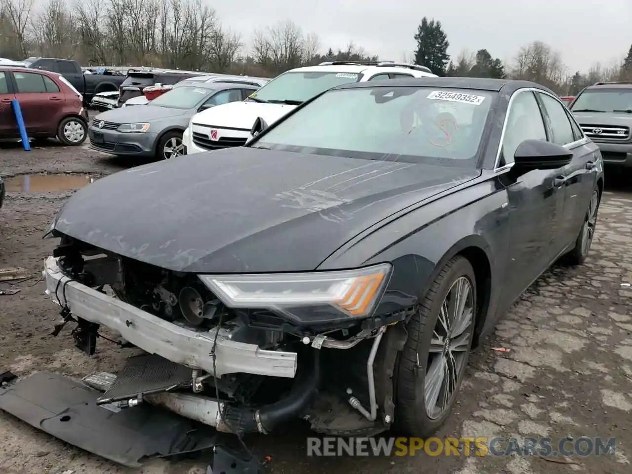 2 Photograph of a damaged car WAUM2AF28KN036838 AUDI A6 2019