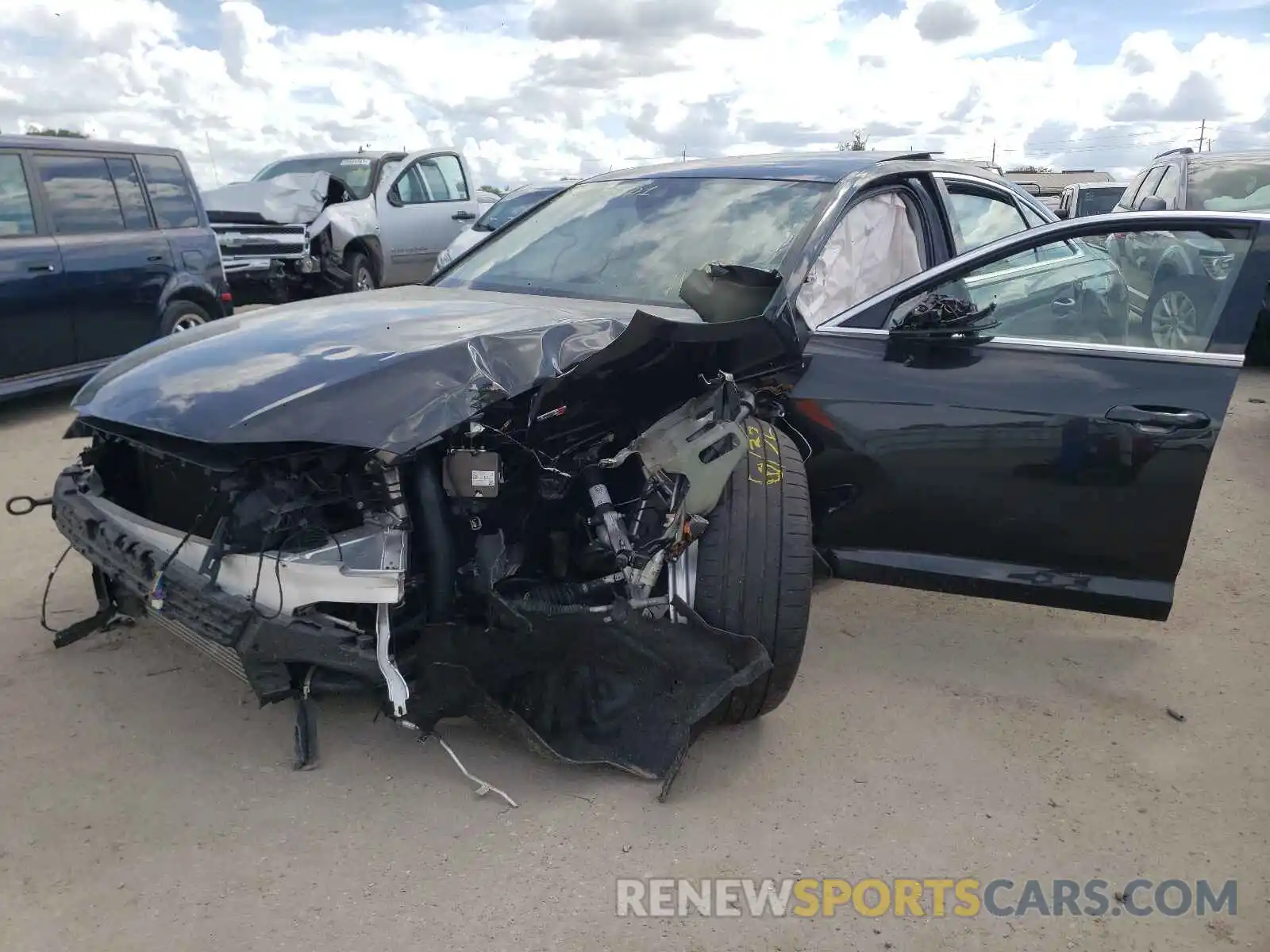 2 Photograph of a damaged car WAUM2AF28KN038430 AUDI A6 2019