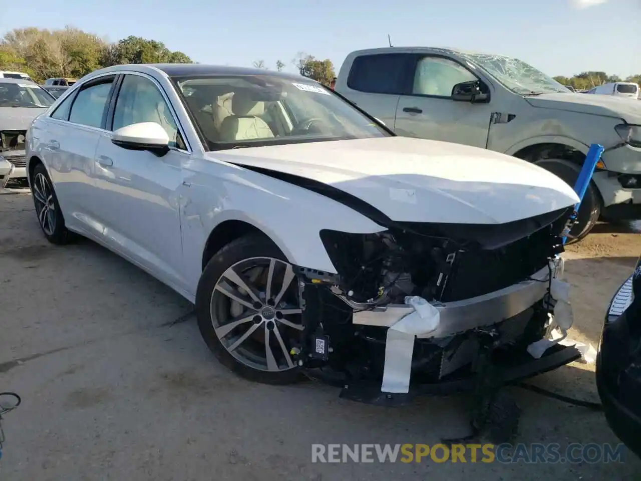 1 Photograph of a damaged car WAUM2AF29KN050750 AUDI A6 2019