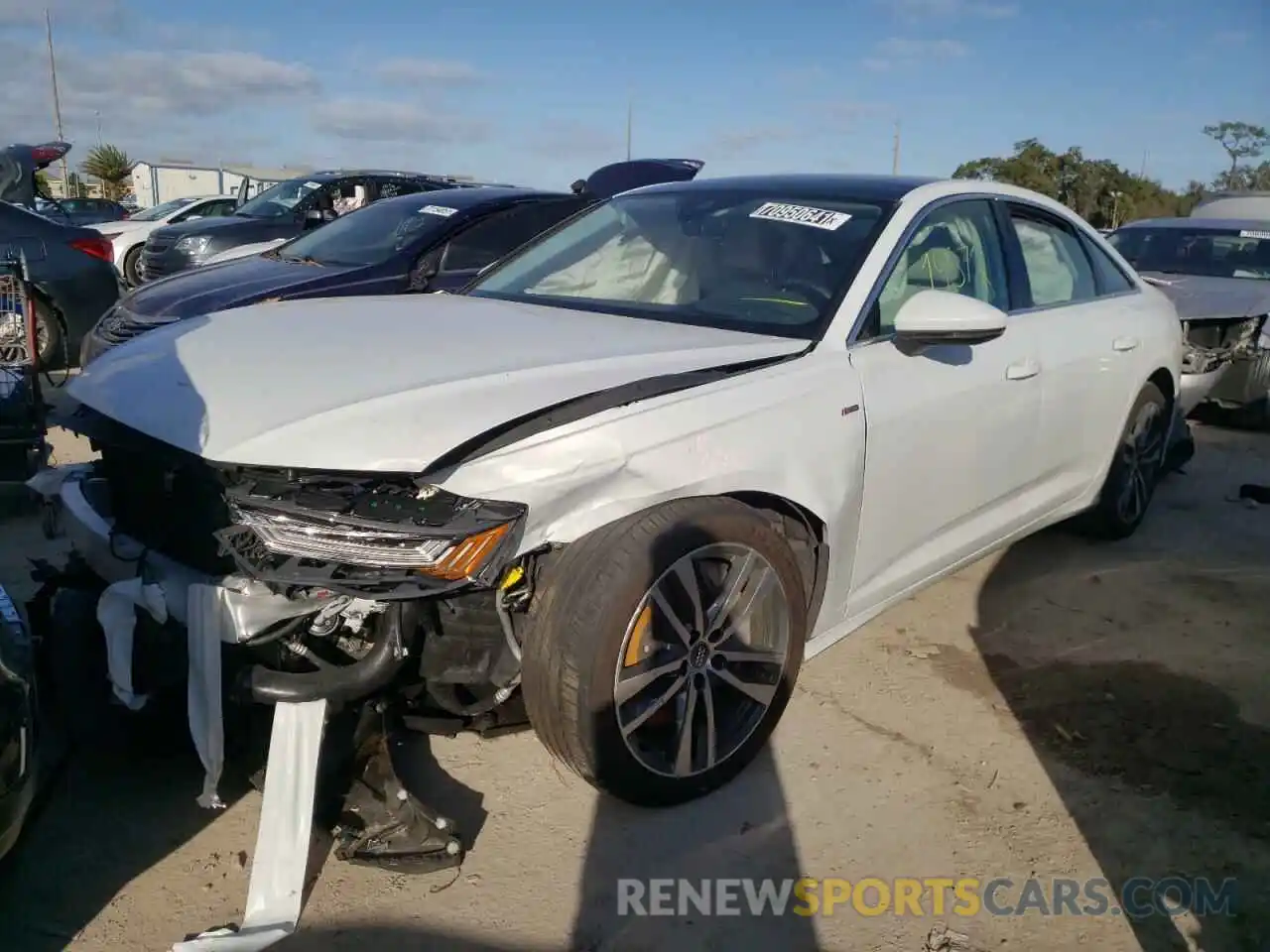 2 Photograph of a damaged car WAUM2AF29KN050750 AUDI A6 2019