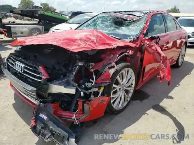 2 Photograph of a damaged car WAUM2BF27KN074518 AUDI A6 2019