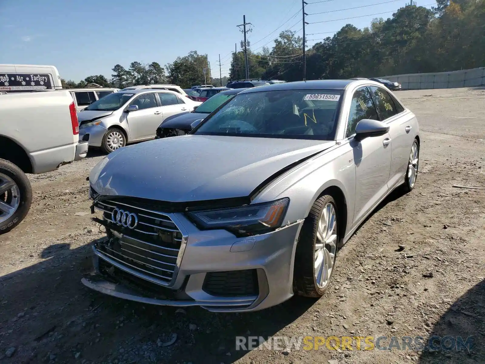 2 Photograph of a damaged car WAUM2BF2XKN066011 AUDI A6 2019