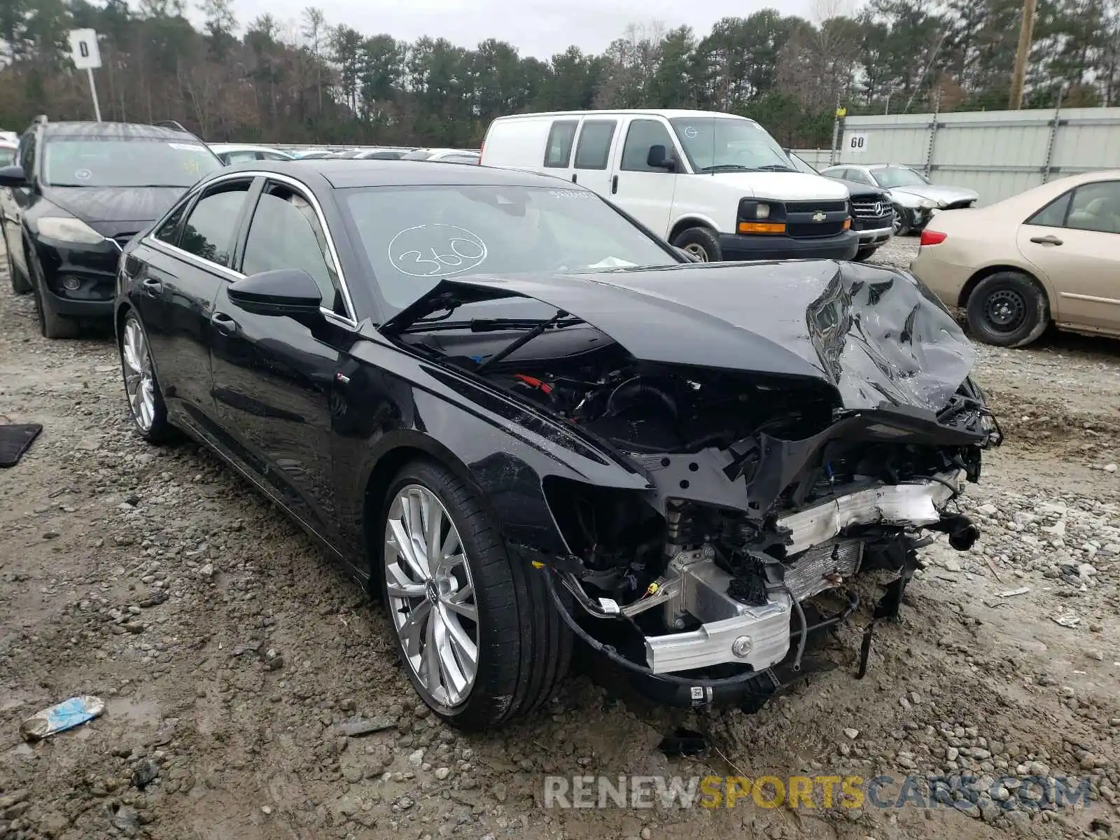 1 Photograph of a damaged car WAUM2BF2XKN103462 AUDI A6 2019