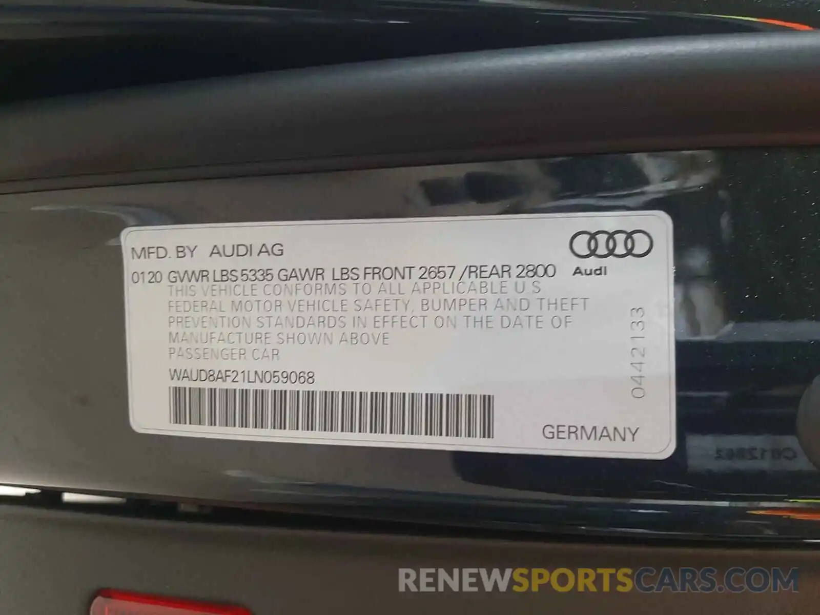 10 Фотография поврежденного автомобиля WAUD8AF21LN059068 AUDI A6 2020