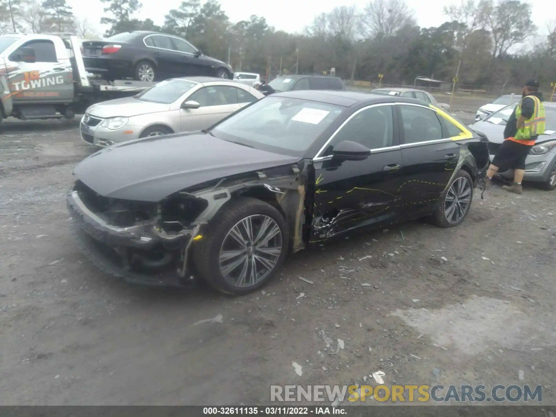 2 Photograph of a damaged car WAUD8AF26LN060569 AUDI A6 2020