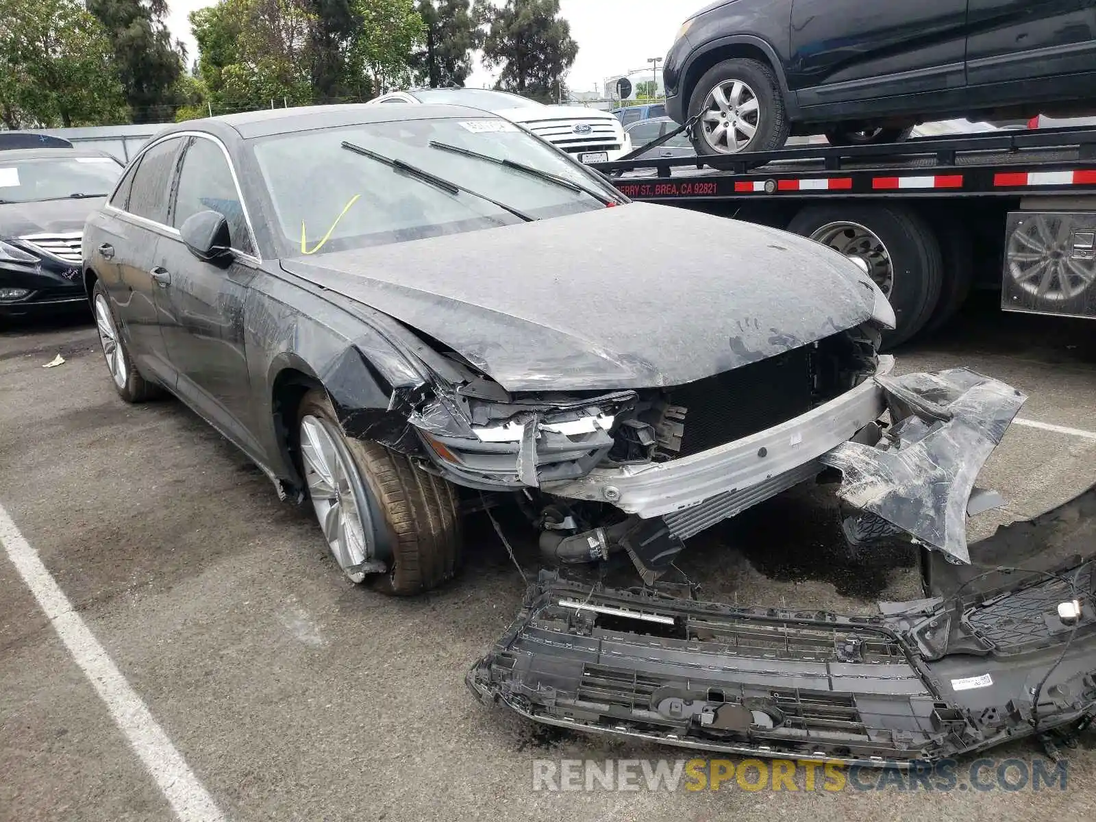 1 Photograph of a damaged car WAUD8AF29LN003587 AUDI A6 2020